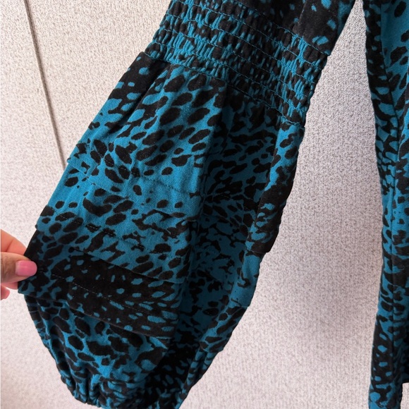 Chico's Teal and Black Long Sleeve Top - Picture 3 of 7